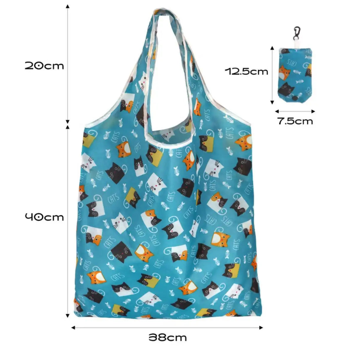 Foldable reusable grocery bag by Hot Trend Vault, eco-friendly tote with handles, designed for shopping and everyday use.