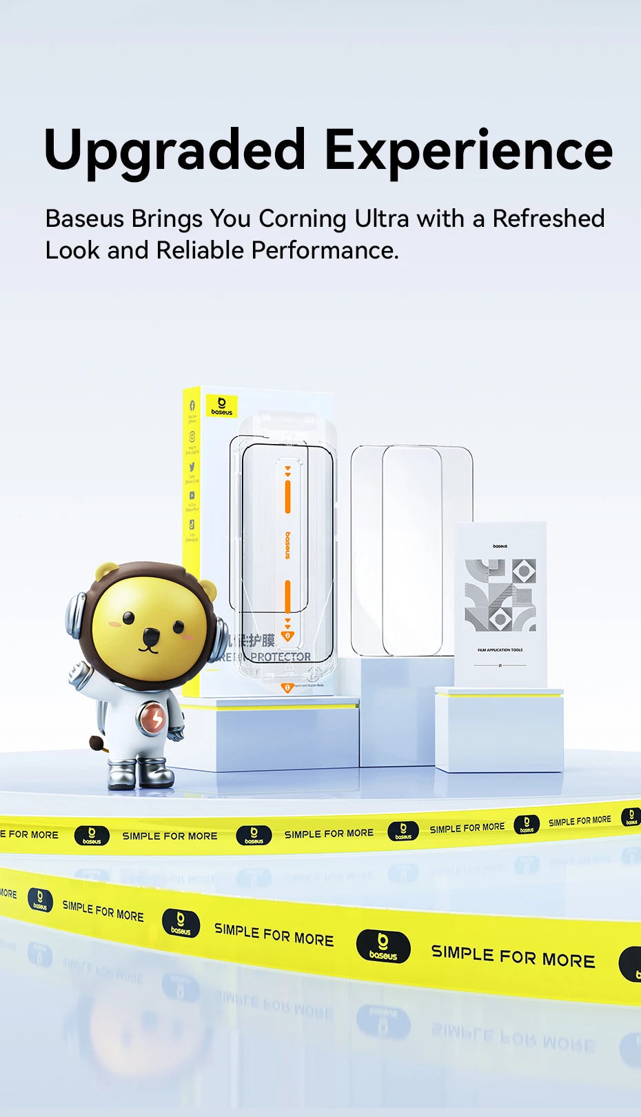 Baseus Screen Protector for iPhone 16 Pro Max Corning Tempered Glass for iPhone 16 Pro Plus Clear Anti-Peeping Protection Film