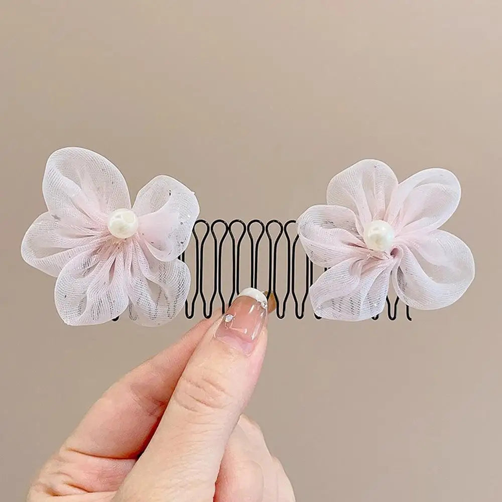 Hot Trend Vault hair comb clips for bun styling with flower crown hairpins, strong hold accessories for women and girls.
