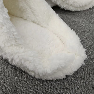 New Winter Warm Ankle Sock Shoe Charms Thicken Plush Insole for Women Men Shoe Covers Removable Plush Liner Shoes Charm Insoles