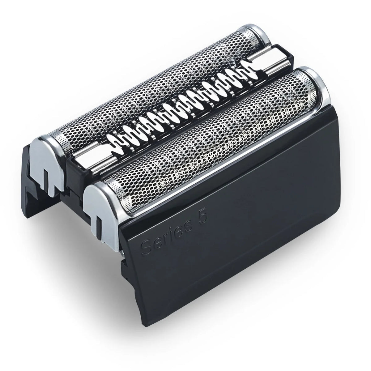 Braun Series 5 Dutrieux Premium men's replacement shaver head with multiple cutting elements, designed for close, comfortable shaves.