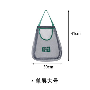 Hot Trend Vault reusable mesh storage bag for kitchen, hanging net bag for onions, garlic, and potatoes.