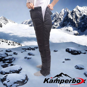 Lightweight Hot Trend Vault men's and women's down winter hiking pants, warm and insulated for cold outdoor activities.