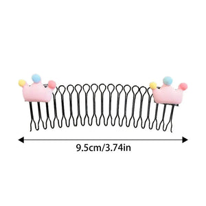 Hot Trend Vault flower crown hair comb clips for bun styling, strong hold hairpins for women and girls with floral design.