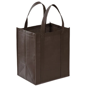 Reusable shopping tote bag by Hot Trend Vault, foldable eco-friendly large capacity tote for women, shown in a compact folded form.