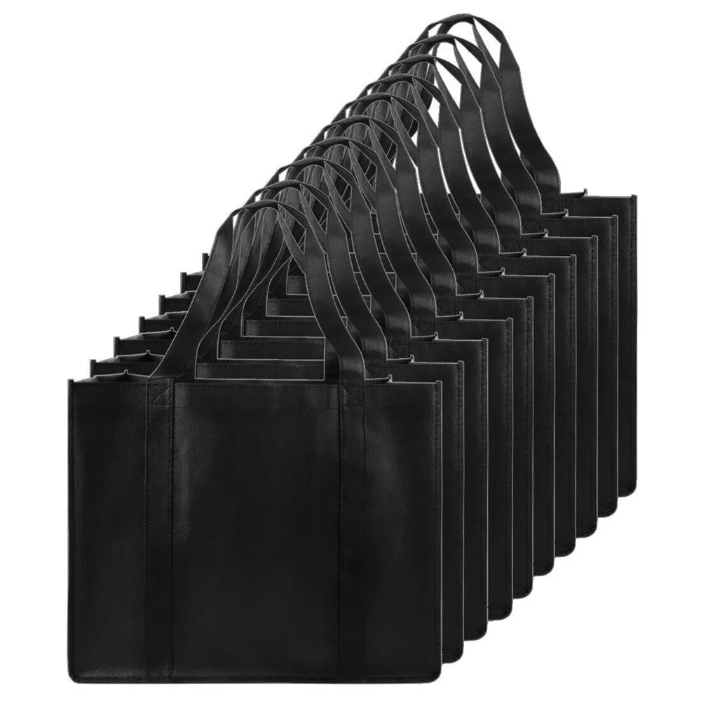 Reusable foldable shopping bag by Hot Trend Vault, eco-friendly large capacity tote for women, with stylish design and sturdy handles.