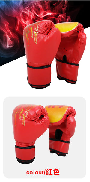 Boxing Gloves Breathable PU Leather Fighting Gloves Kids Boxing Training Kickboxing Gloves for Gym Indoor Outdoor Sport