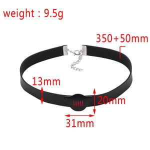Sexy Trendy Vintage Charm Round Gothic Collar Necklaces Jewelry Gift Gothic Leather Ladybug Harajuku Women Punk Choker Necklace