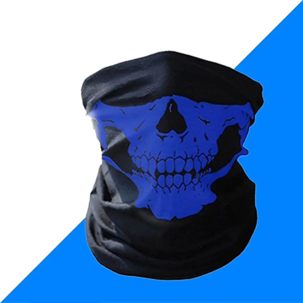 Cycling Face Mask Headwear Halloween Skull Wrap Scarf Warm Washable Headband Breathable Running Bandana Outdoor Sports Equipment
