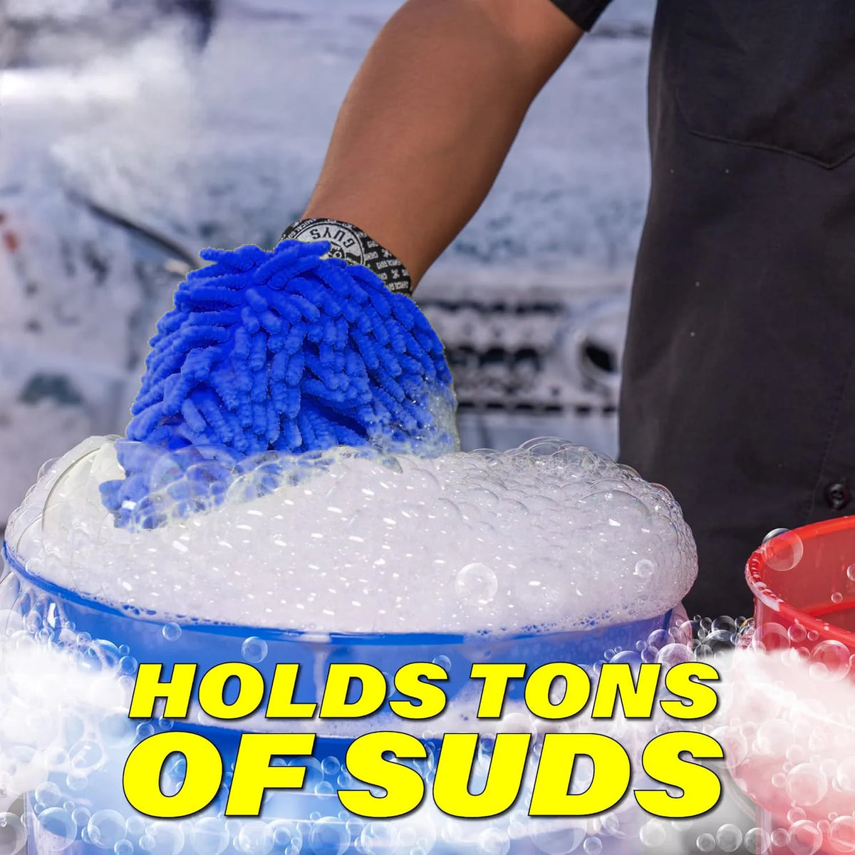 Microfiber Car Washer Sponge Cleaning Car Care Detailing Brushes Washing Towel Auto Gloves Styling Accessories