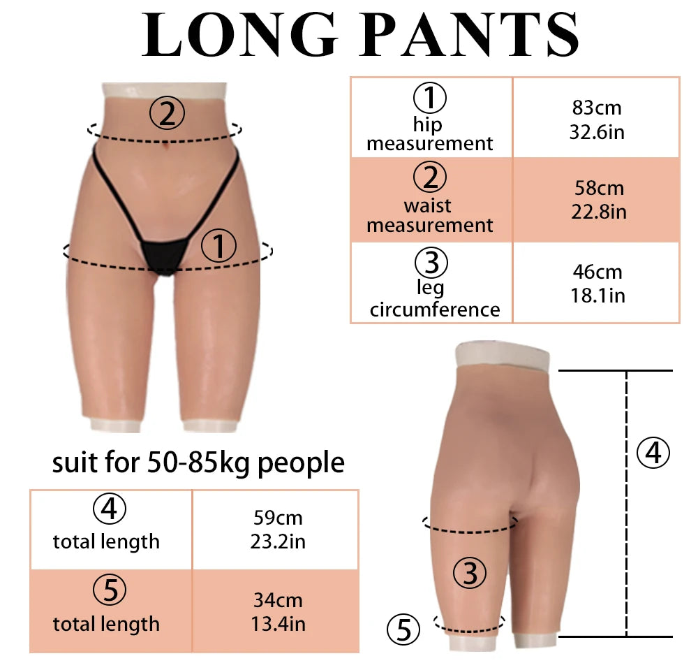 Hot Trend Vault drag queen silicone hip enhancer panties with padded buttock lift for crossdressers and cosplay costumes.