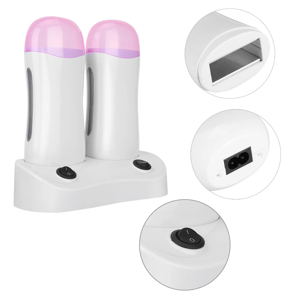 Hot Trend Vault double cartridge wax warmer for home spa and salon use, EU plug, 220V, compact and efficient for waxing treatments.