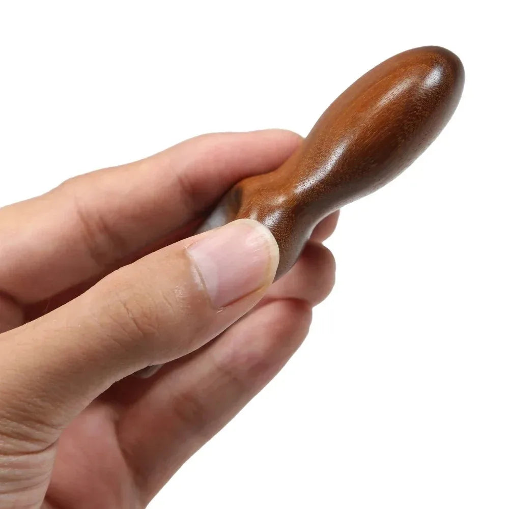 Wooden Gua Sha Facial Tools Head Massager Sandalwood Wood Massage Tool for Face Nose Eye Wood Massage Acupressur Tools