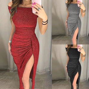 Elegant Women's Sexy Dresses Shiny Evening  Long Dress Womens Clothing Summer 2024  Vestidos Elegantes Feminino Para Festas