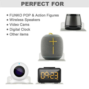 Wall Shelf Speaker Stand, Acrylic Wall Mount Display Shelf For Blue-tooth Speaker, Charging Rack Webcam, Cell Phones, Toy