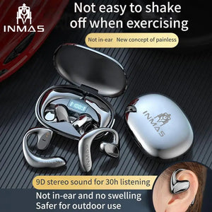 For Xiaomi 5.1 Air Conduction Bluetooth Headphones Noise Reduction Sports Waterproof Wireless Earphones Ear Hooks Headsets INMAS