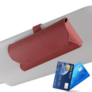 Car Sunglass Holder Glasses Clip Holder For Sun Visor With Magnetic Closure Automotive Eyeglasses Holder Vehicle Visor
