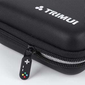 Hot Trend Vault JOCESTYLE Trimui Brick hard carrying case with shockproof design and tempered glass screen protector for handheld gamers.