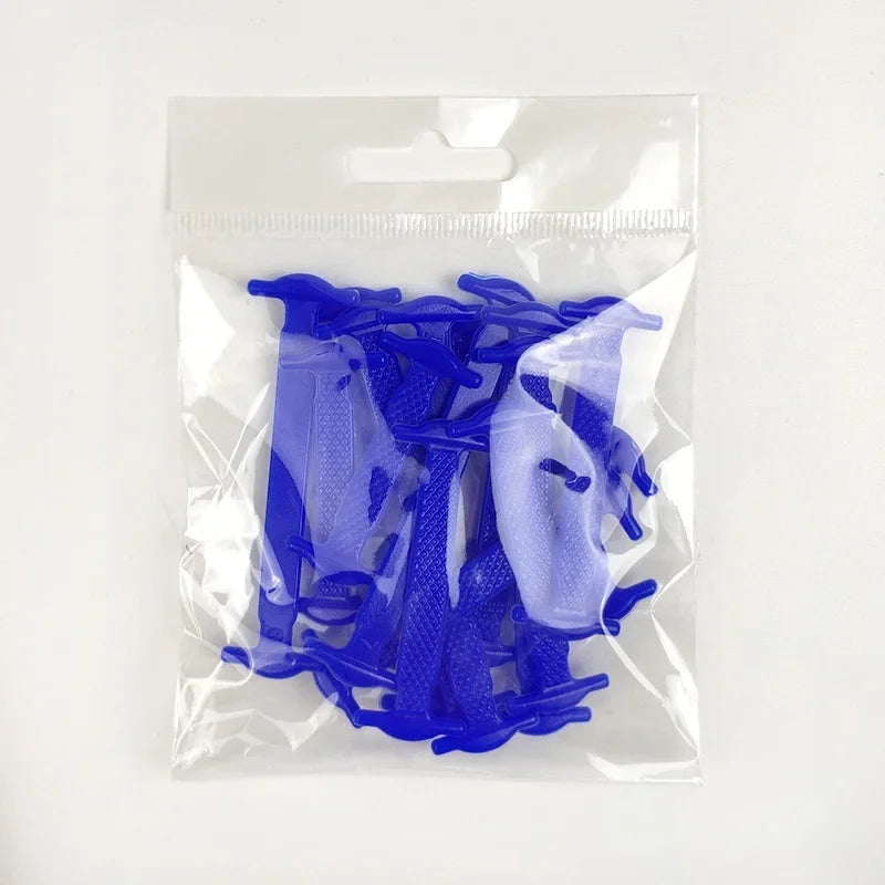 16pcs Lazy Shoelace Silicone Quick Lace Elastic Women Men No Tie Kids Adult Sneakers Lacing Shoelace Buckle Shoes Accessories