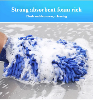 Microfiber Car Washer Sponge Cleaning Car Care Detailing Brushes Washing Towel Auto Gloves Styling Accessories