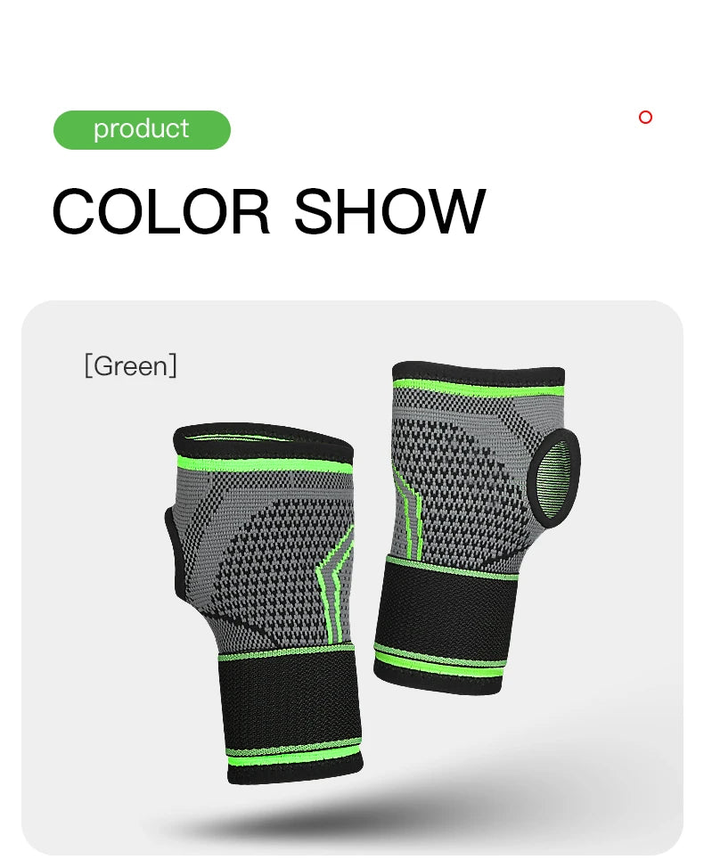 Gym Sports Wristband Wrist Protector Palm Guard Wrist Support Adjustable Wrist Brace Strap Compression Gloves for Carpal Tunnel