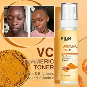 Ailke Turmeric Whitening Skin Care Set by Hot Trend Vault featuring skincare products for radiant, glowing unisex skin.