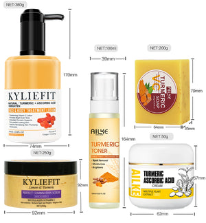 Unisex AILKE Turmeric Skin Care acne treatment and pore refining serum with natural turmeric for clearer skin.
