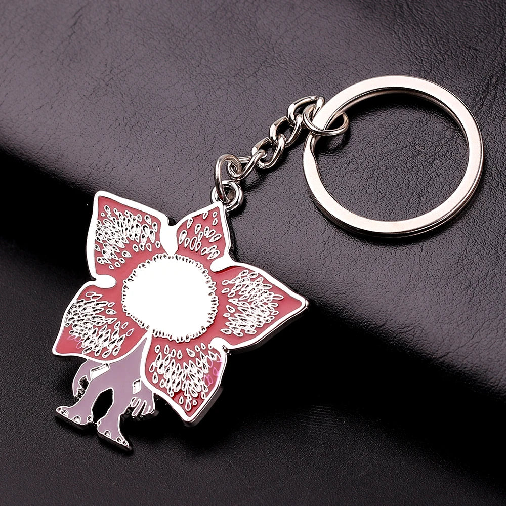 USA Sci-fi Thriller TV Series Demodog Keychain Metal Pendent Car Key Chain Keyring Jewelry Accessories Gifts For Men Women