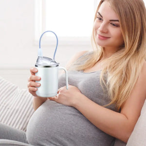 Silicone Adult Sippy Cups For Elderly Spill Proof Drinking Cup With Straw For Disabled Patient Adult Sippy Cup With Handle For