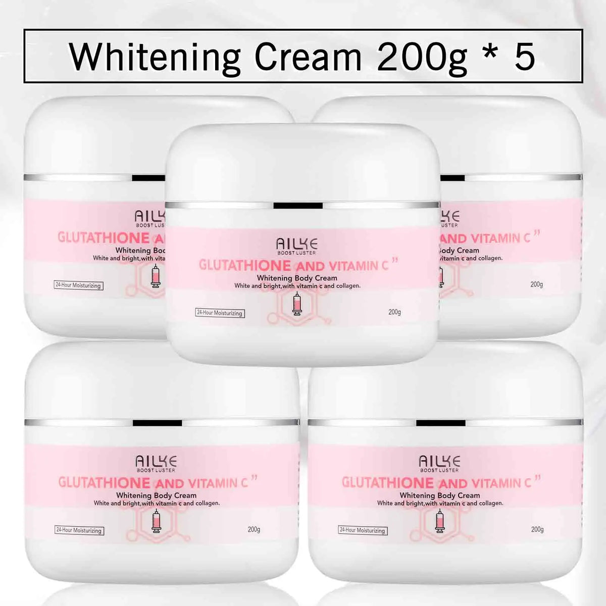 AILKE Whitening Moisturizing Korean Facial And Body Lotion, Reduce Melanin Wrinkles, Vitamin C Dark Spots Remove Skin Care Cream