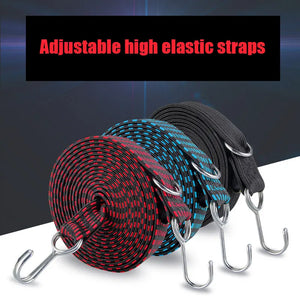 Motorcycle Elastics Rubber Luggage Rope Cord Hooks Bikes Rope Tie Auto Luggage Roof Rack Strap Fixed Band Hook Car Accessories