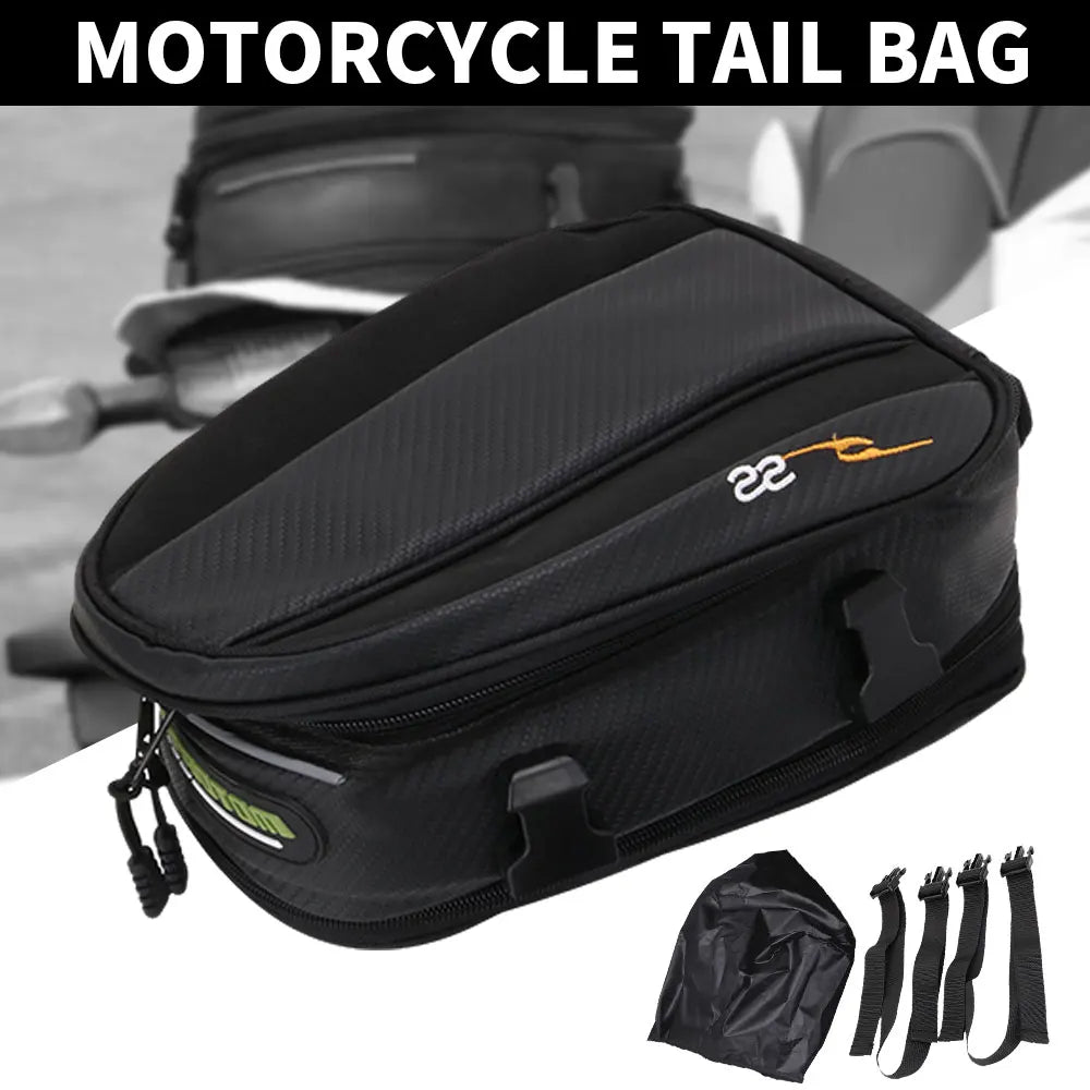 Motorcycles Accessories Tail Bag Rear Seat Bag Back Bags Waterproof Universal Tail Luggage Running Climbing Riding Sport Pack