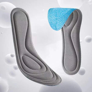 2 Pairs Memory Foam Orthopedic Insoles for Shoes Antibacterial Deodorization Sweat Absorption Insert Sport Shoes Running Pads