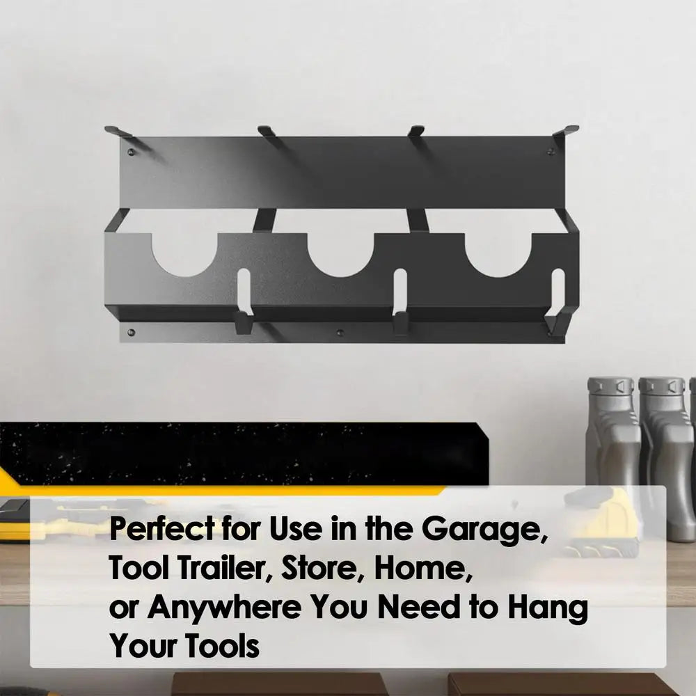 Angle Grinder Wall Storage Mount Metal Wall-Mounted Hanging Shelf Power Tool Organizer Rack for Angle Grinder Cutters Polishers