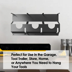 Angle Grinder Wall Storage Mount Metal Wall-Mounted Hanging Shelf Power Tool Organizer Rack for Angle Grinder Cutters Polishers