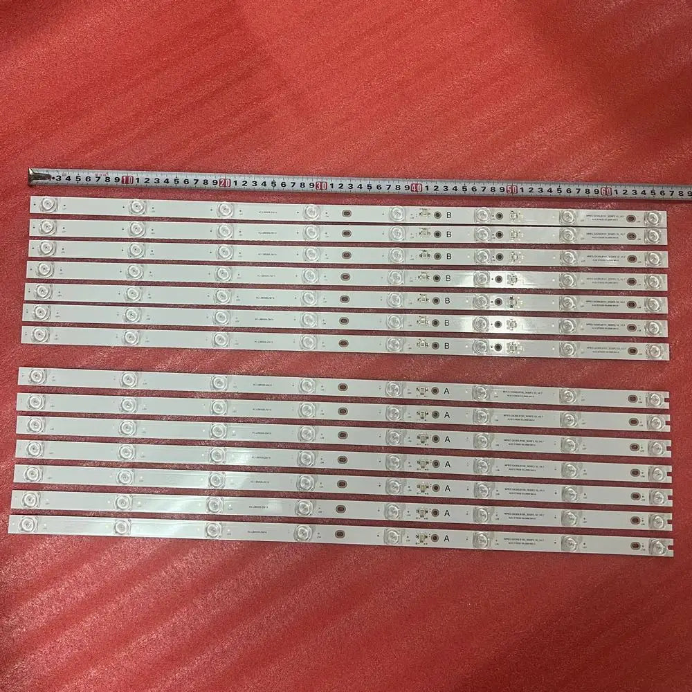 Blue backlit LED strip with 8 LEDs for TCL 65C715 TV, easy to install, by Hot Trend Vault