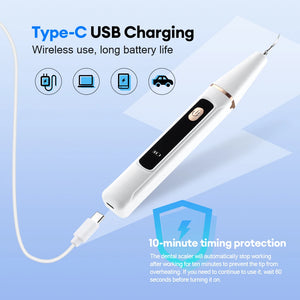 Hot Trend Vault Hailicare ultrasonic dental scaler for home use, removes calculus, stains, tartar, and whitens teeth.