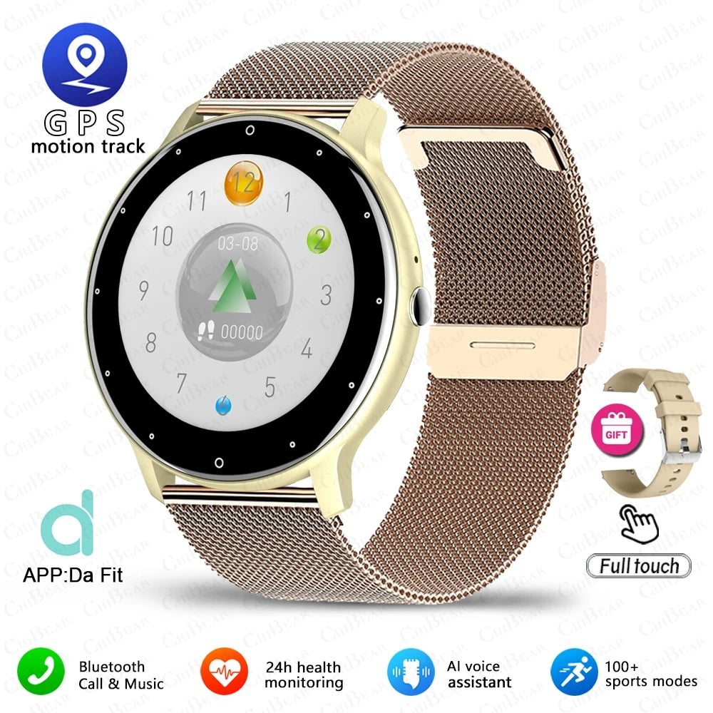 Hot Trend Vault men's smart watch with full touch screen, fitness tracker, heart rate monitor, and Bluetooth calling feature.