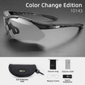 Hot Trend Vault RockBros cycling photochromic glasses with UV400 protection, outdoor-ready eyewear for men, shown in the image.