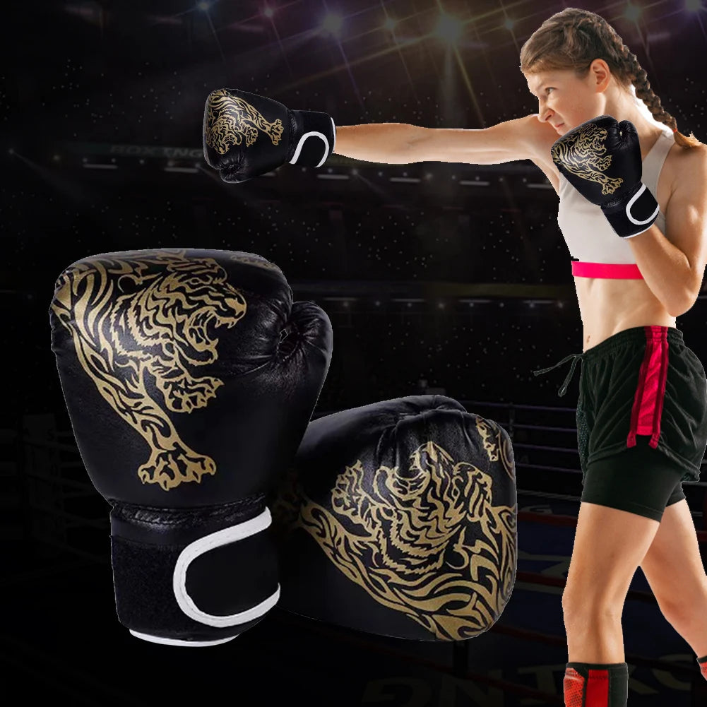 Boxing Gloves Breathable PU Leather Fighting Gloves Kids Boxing Training Kickboxing Gloves for Gym Indoor Outdoor Sport