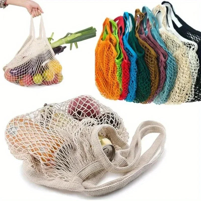 Hot Trend Vault reusable mesh grocery bags, washable and eco-friendly, ideal for eco-conscious shoppers.