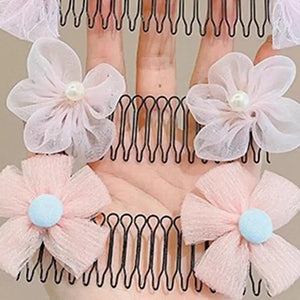 Hot Trend Vault flower crown hair comb clips for bun styling, strong hold hairpins for women and girls, decorative hair accessories