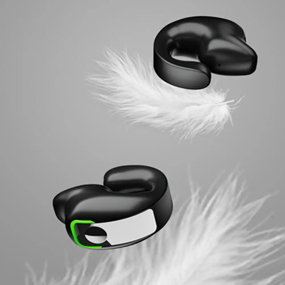 Ear Clip Headphones Waterproof Wireless Earbuds 6Hrs Playback HD Stereo Audio Over-Ear Earphones Built-in Mic For Sports