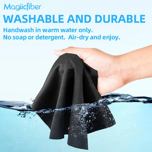 MagiicFiber Microfiber Cleaning Cloths, High Density Non-Streaking Wipes, Soft and Efficient Premium Cleaning Cloths