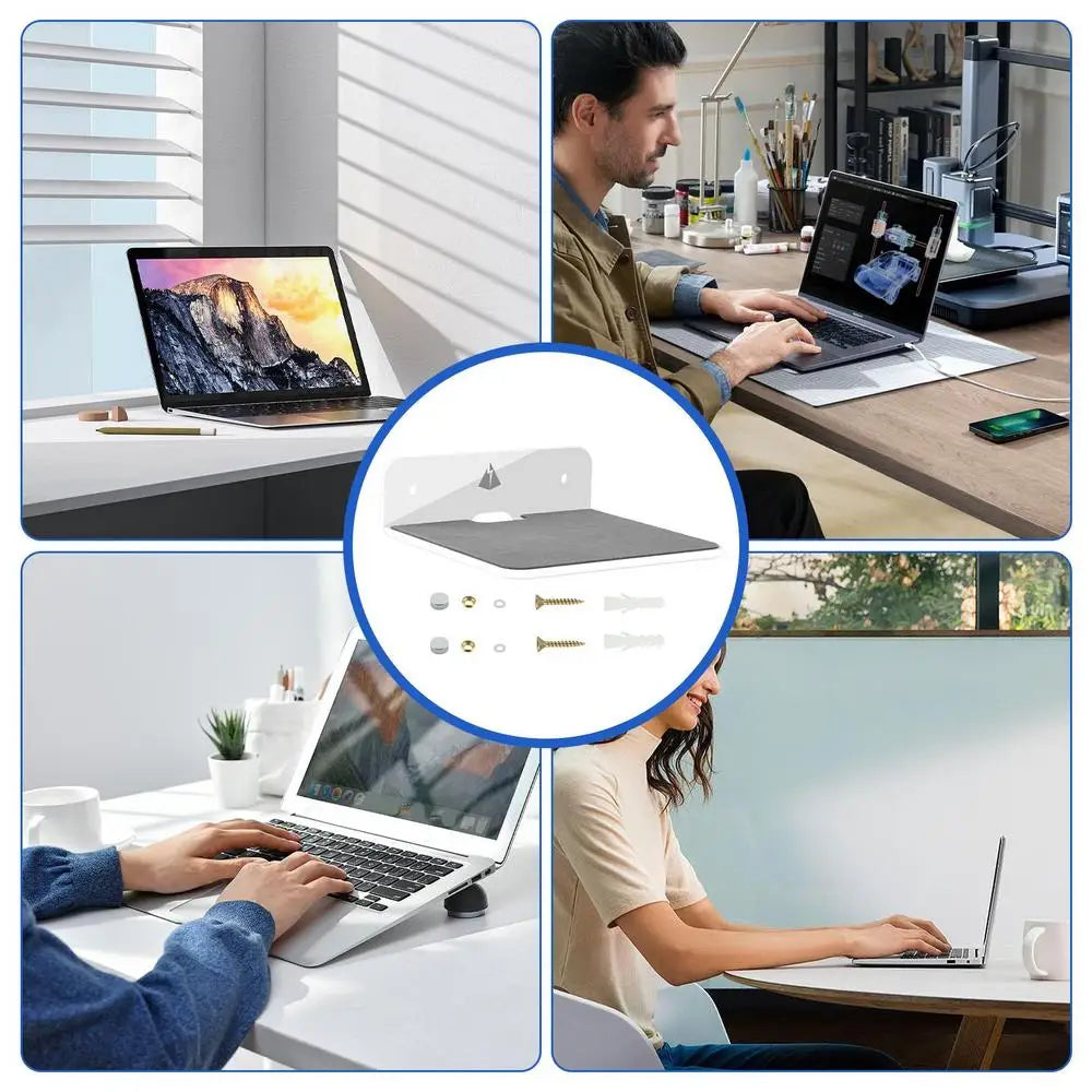 Wall Shelf Speaker Stand, Acrylic Wall Mount Display Shelf For Blue-tooth Speaker, Charging Rack Webcam, Cell Phones, Toy