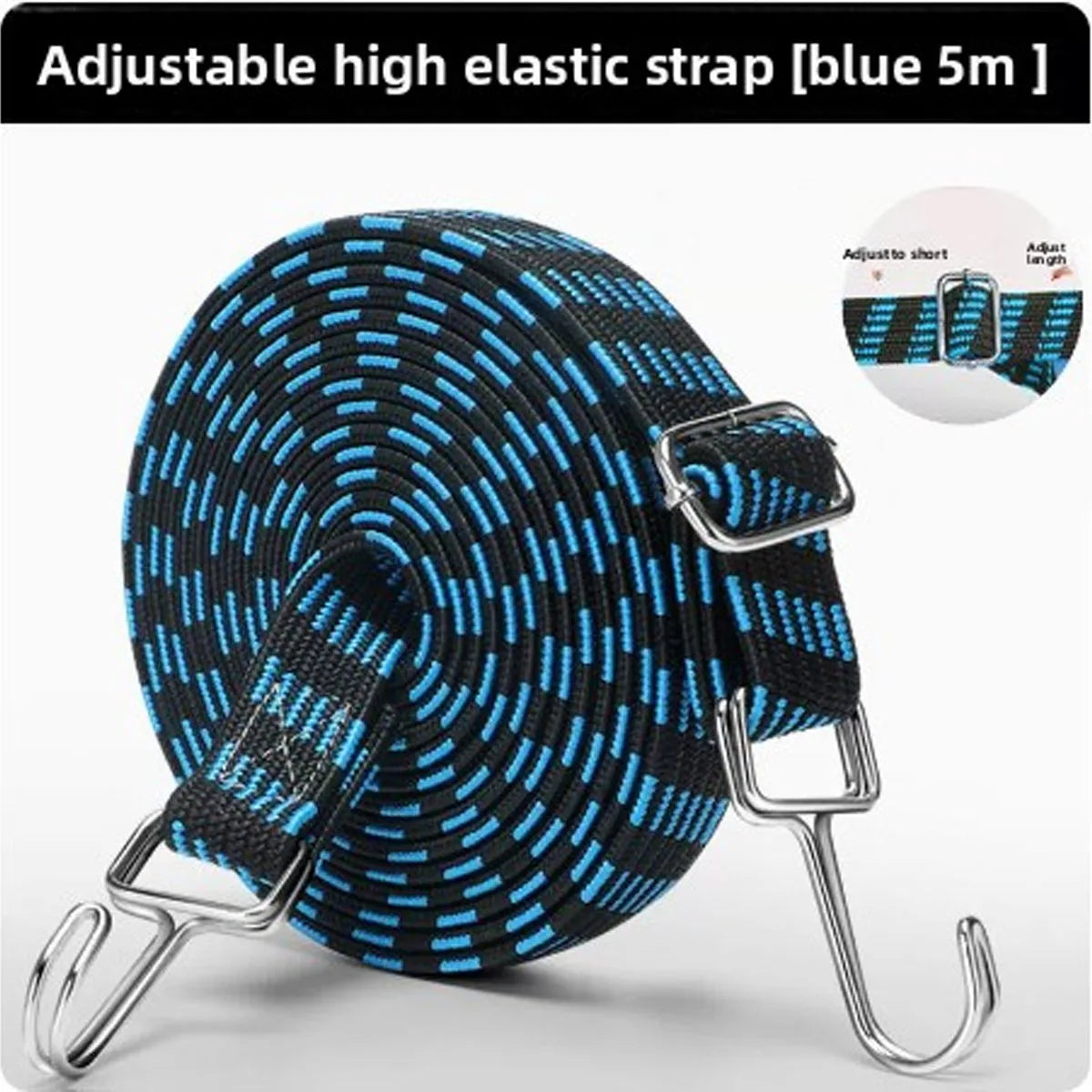 Motorcycle Elastics Rubber Luggage Rope Cord Hooks Bikes Rope Tie Auto Luggage Roof Rack Strap Fixed Band Hook Car Accessories