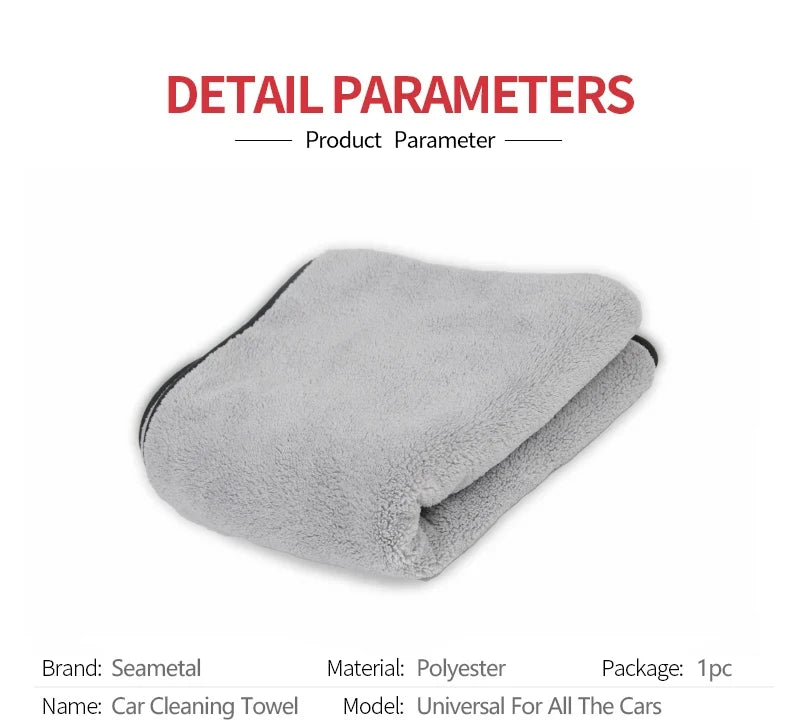 Microfiber Towel Car Wash Accessories Super Absorbency Car Cleaning Cloth Premium Microfiber Auto Towel One Time Drying