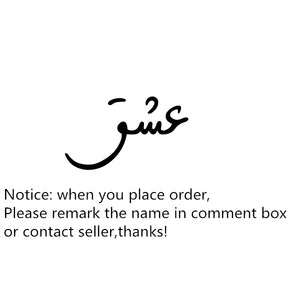 Islamic Jewelry Custom Charm Arabic Name Necklace Women Personalized Persian Name Choker Necklace Gifts For Yourself Friends