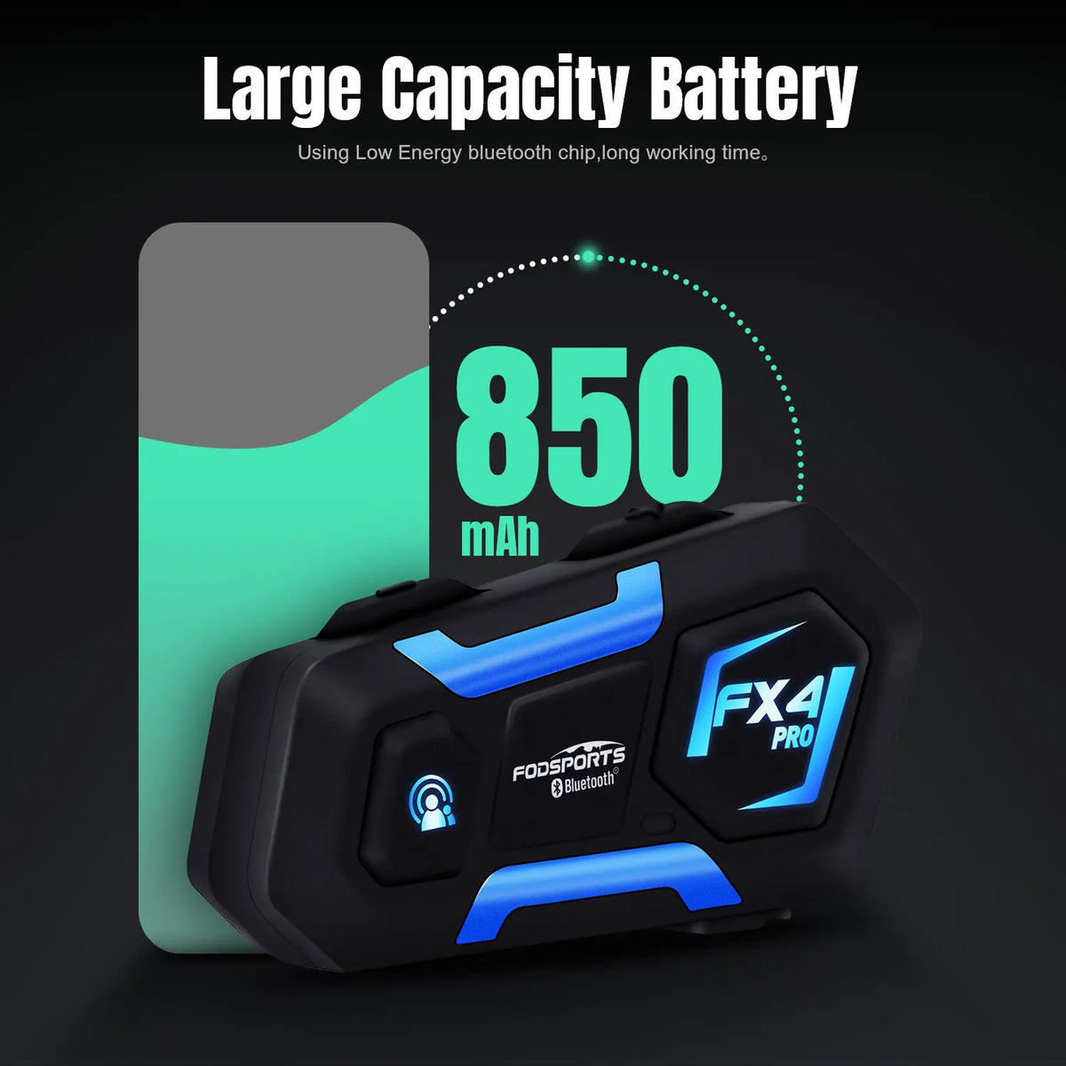 2 pcs Fodsports FX4 Pro Helmet Intercom Motorcycle Helmet Bluetooth Headset 4 Rider 1000m Interphone Intercomunicador,FM