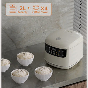 Smart Rice Cooker Compact 2-Liter Capacity Ideal for 1-2People 400W Mini Rice Cooker With Timer Function Perfect for Home or Car